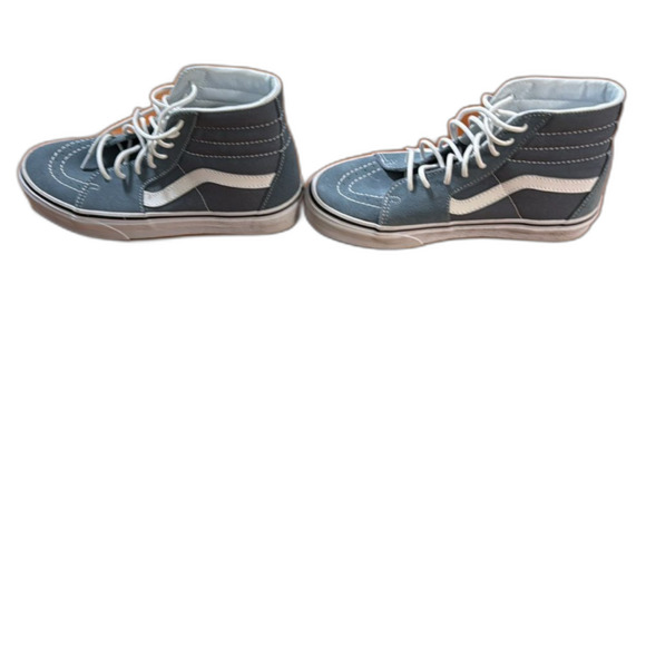 NWOT Vans Gray and White Off The Wall High-Top Sneakers - Picture 2 of 8